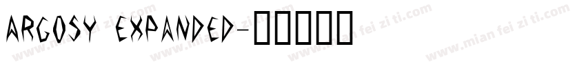 Argosy Expanded字体转换